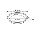 uni-saucer round 42cm trasparente